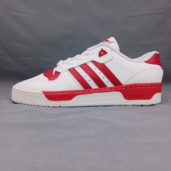 Adidas Originals Rivalry Men's Low Sneakers GZ9793 White Red Sizes 9-12 - Picture 7 of 10